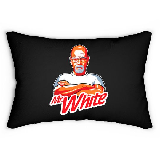 Discover Mr. White on a dark Lumbar Pillow - Breaking Bad - Lumbar Pillows