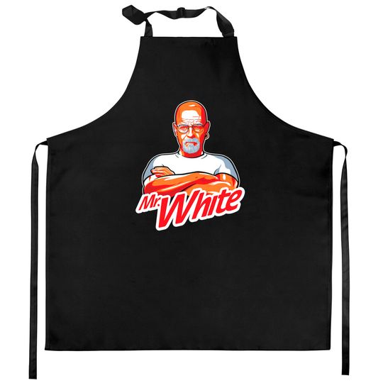 Discover Mr. White on a dark Kitchen Apron - Breaking Bad - Kitchen Aprons