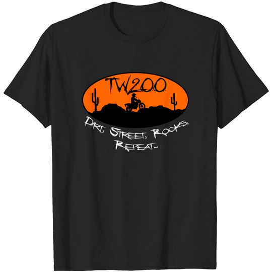 Discover Tw200 Trailway Enduro Off-Road Rocks T-shirt