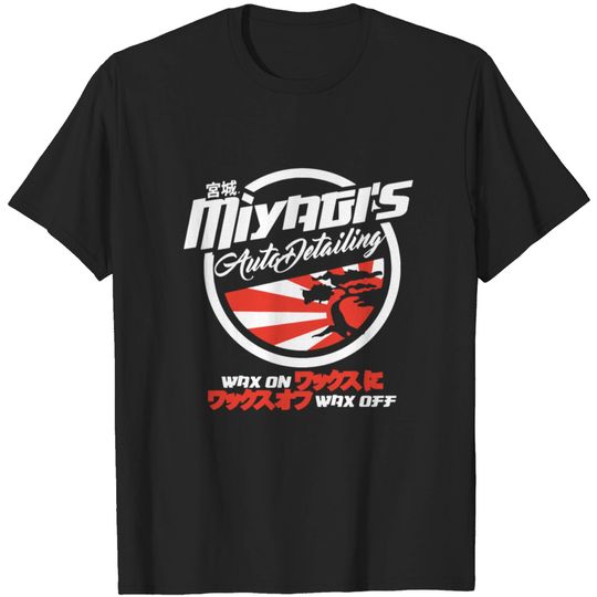 Discover Miyagi's Auto Detailing JDM Hot Rod T-shirt