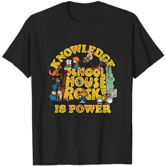 Discover Schoolhouse Rock Knowledge Is Power Logo Group T-shirt