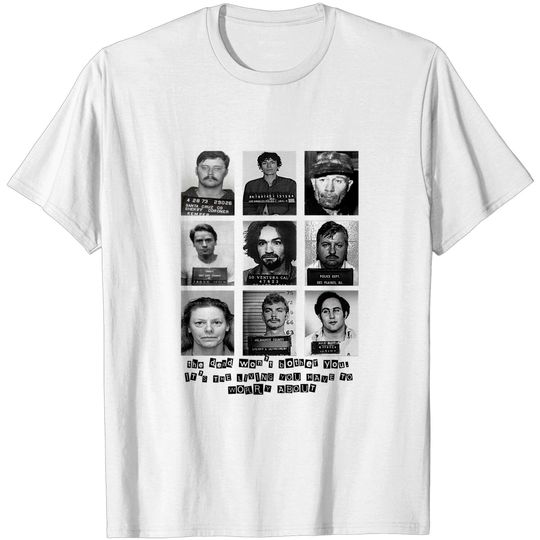 Discover Serial killer collage T-shirt