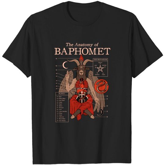Discover The Anatomy of Baphomet - Baphomet - T-Shirt