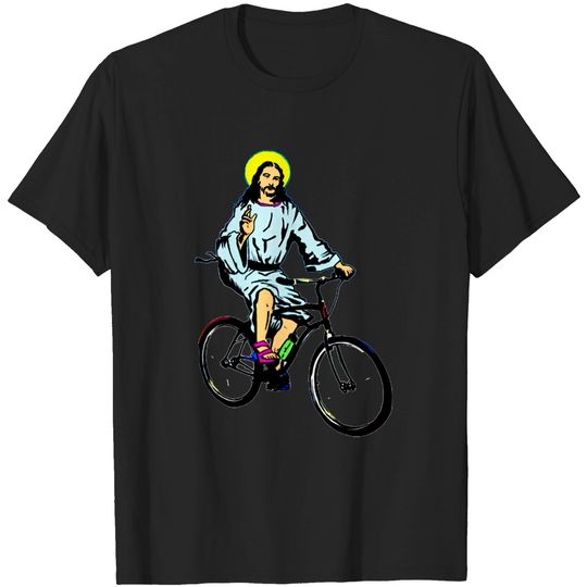 Discover Christ on a bike T-shirt