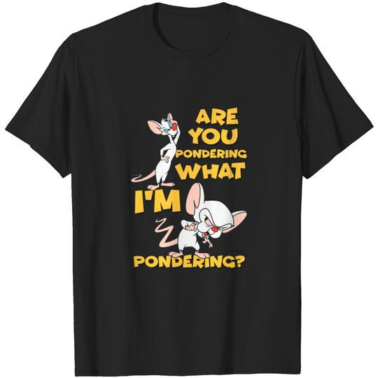 Discover Pinky And The Brain Pondering T-shirt