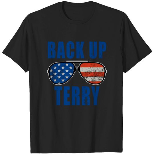 Discover Back Up Terry American Flag USA T-shirt
