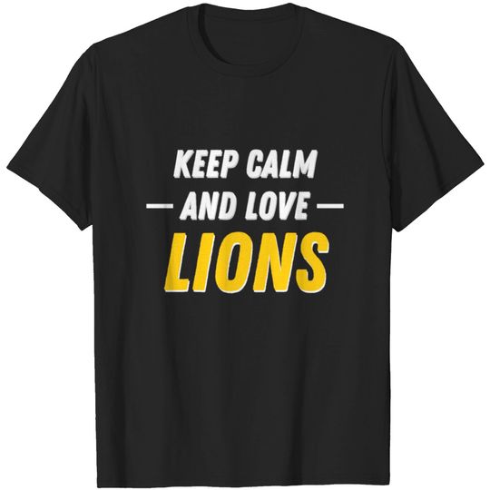 Discover Lion Love Calm Wildcat Lioness Wild Predator Roar T-shirt