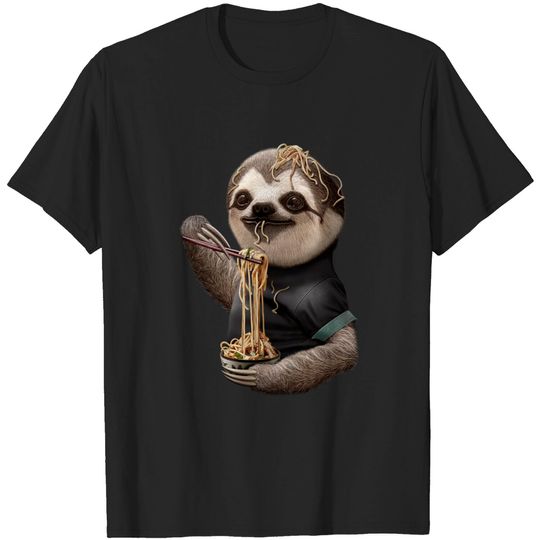Discover SLOTH EATING NOODLE - Sloth - T-Shirt
