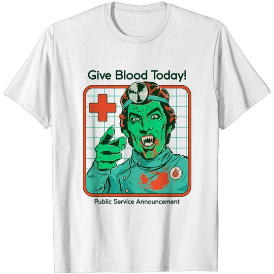 Discover Give Blood Today - Vampire - T-Shirt