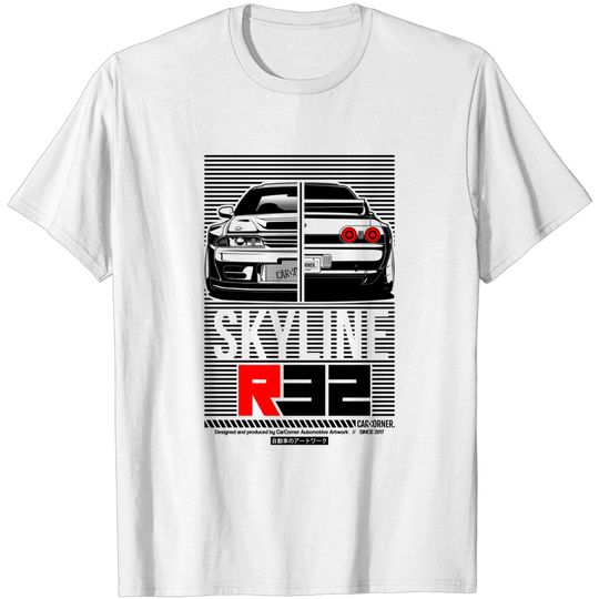 Discover Nissan Skyline GTR R32 - CarCorner - Skyline - T-Shirt