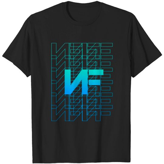 Discover nf logo blue - Nf Rapper - T-Shirt