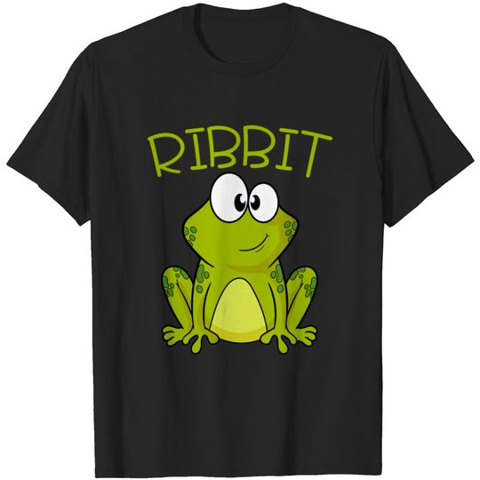 Discover Animal Frog Tee For Animal Lovers "Frog Ribbit" T-shirt