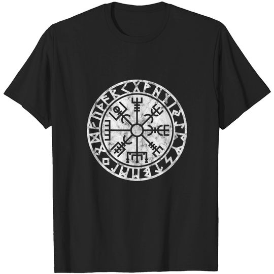 Discover Vegvisir Iceland Compass Rune Nordic Symbol Viking T-shirt