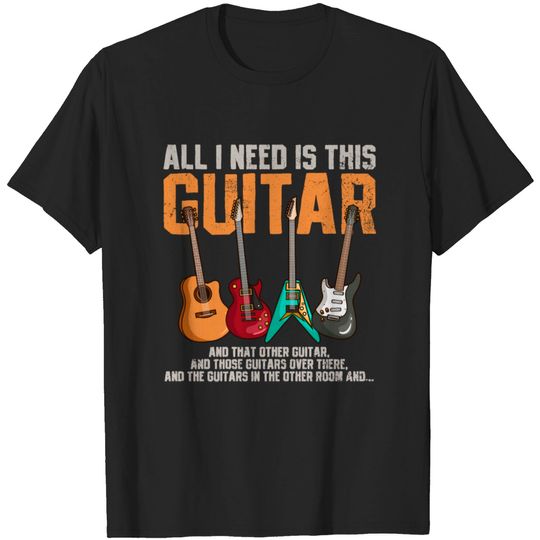 Discover Guitar Guitarist Guitar Player Vintage T-shirt