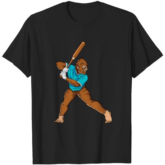 Discover Bigfoot playing Baseball Shirt T-shirt