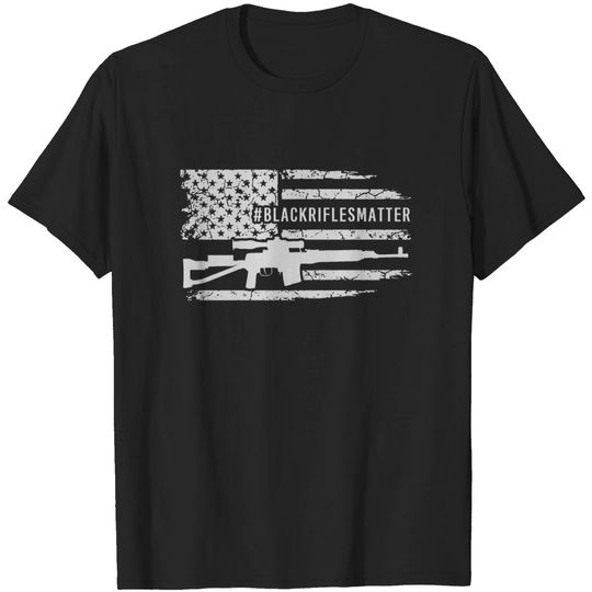 Discover rifle - black rifles matter T-shirt