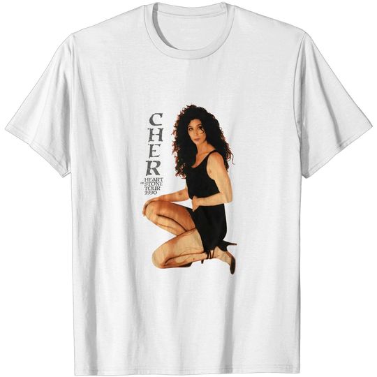 Discover Vintage Cher 1990 Heart of Stone Tour T-Shirt, Cher T-Shirt