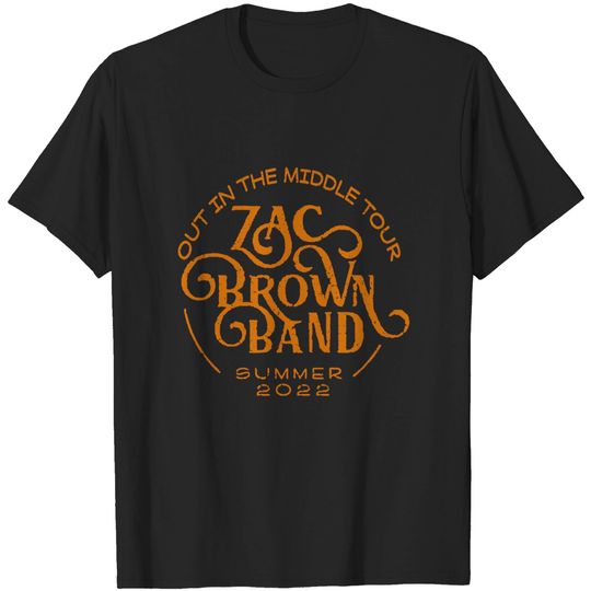 Discover Zac Brown Band Out In The Middle Tour T-shirt