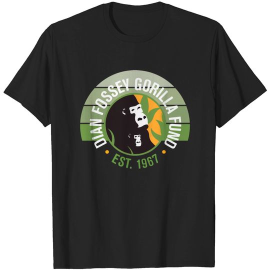 Discover Dian Fossey Gorilla Fund Black And White T-shirt