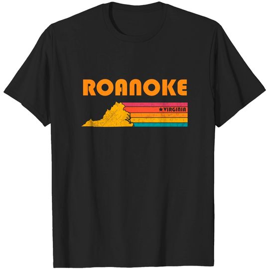 Discover Roanoke Virginia Vintage Distressed Souvenir - Roanoke Virginia - T-Shirt