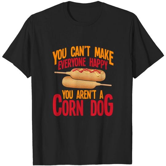 Discover Corndog Stick Fast Food Lover Maize hot dog T-shirt