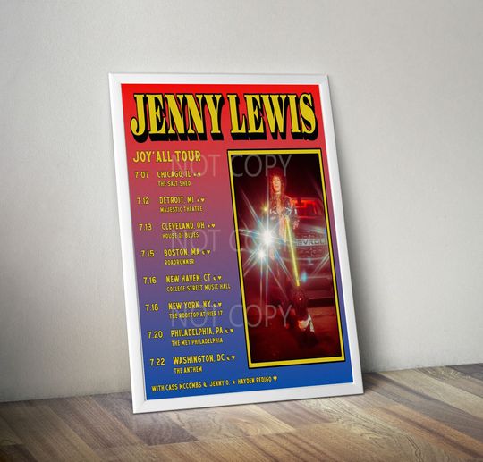 Discover Jenny Lewis Adds 2023 U.S. Tour Poster