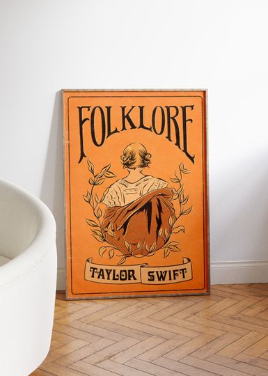 Discover Folklore Print Wall Art, Taylor Poster