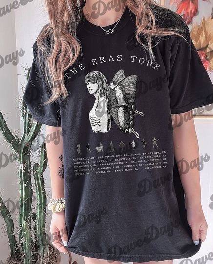 Discover Taylor The Eras Tour Butterfly T-Shirt, T-Shirt, Taylor Shirt,