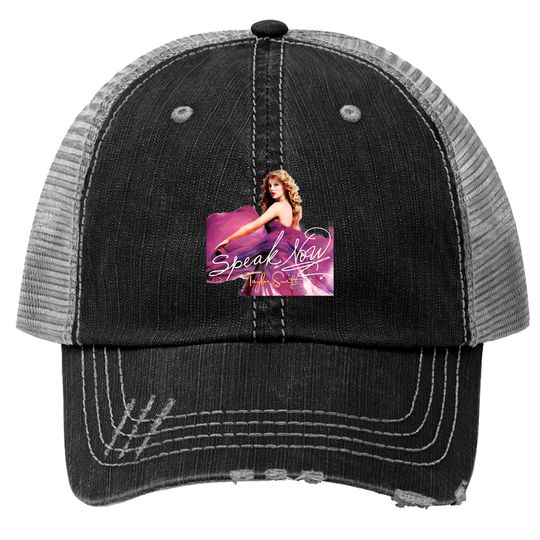 Discover Speak Now Taylor Album Cover Trucker Hats | Taylor Fan Festival Concert Tour Trucker Hats