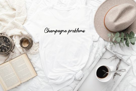 Discover Champagne Problems Shirt, Swift Taylor Inspired Shirt, Swift Taylor Vintage Merch Shirt