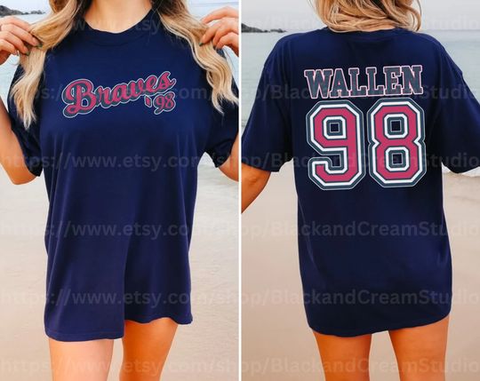 Discover Braves 98 Comfort Colors Shirt, Braves 98 Shirt, Wallen 98 Braves Shirt, 98 Braves Song Shirt