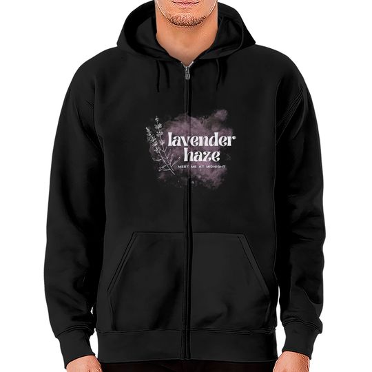 Discover Lavender Haze Zip Hoodies, Gift for Her, TS Merch, Taylor Fan Gift, Taylor Merch