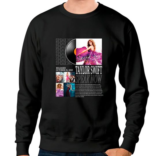 Discover Taylor Music Sweatshirts, Taylor The Eras Tour Album Speak Now Sweatshirts