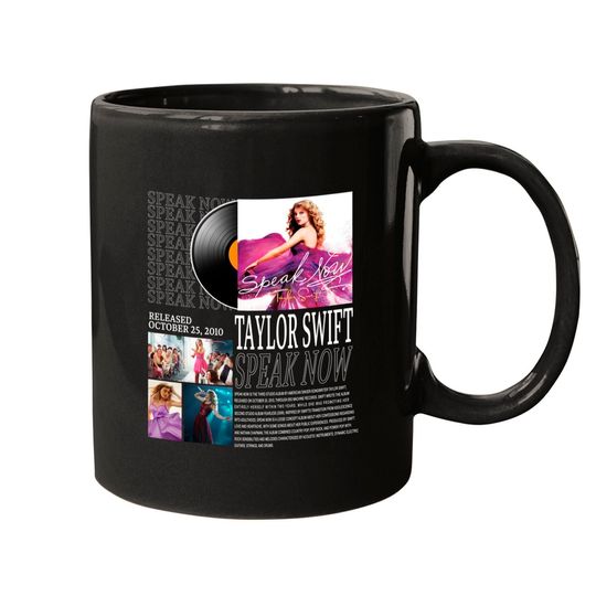Discover Taylor Music Mugs, Taylor The Eras Tour Album Speak Now Mugs
