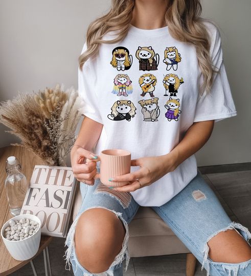 Discover Eras Tour Taylor version Albums Shirt, Taylor Neko Atsume