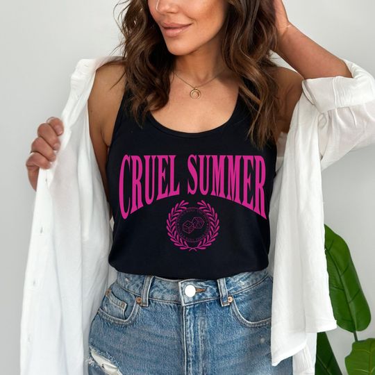 Discover Taylor Merch shirt Swift Cruel Summer Racerback Tank Top Taylor Cruel Summer Shirt