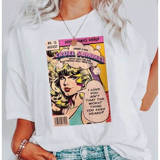 Discover Cruel summer vintage comic Taylor lover t-shirt