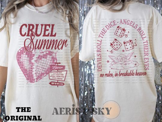 Discover Cruel Summer T Shirt, Taylor Taylor version Merch, Lover Album, Devils roll the Dice