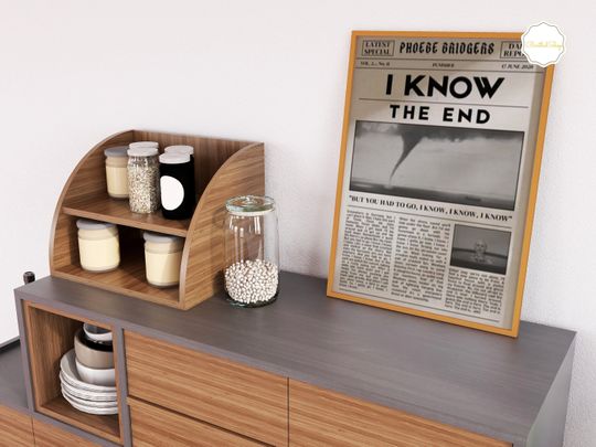 Discover Taylor Newspaper Mirrorball Album Poster