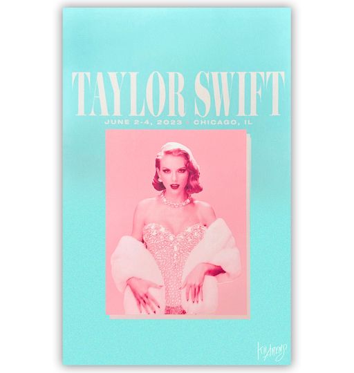 Discover Taylor Eras Tour Poster, Taylor Eras Tour Chicago VIP Poster