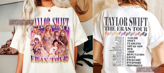 Discover Taylor The Eras Tour T-Shirt - Taylor Album Cover Shirt