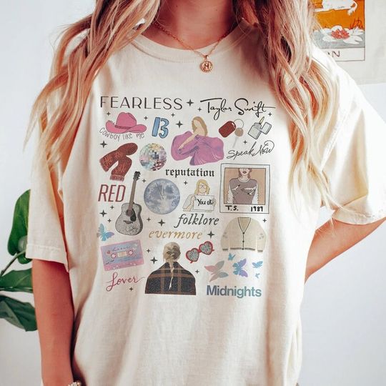 Discover Vintage Taylor The Eras Tour Shirt, Tour 2023 Shirt, Taylor version Shirt