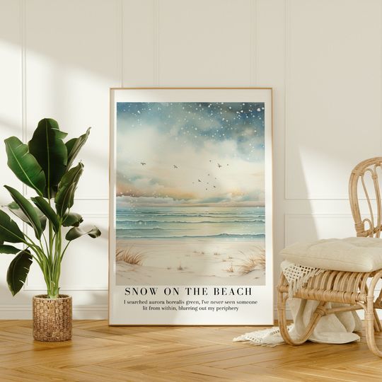 Discover Taylor Snow on the beach Poster