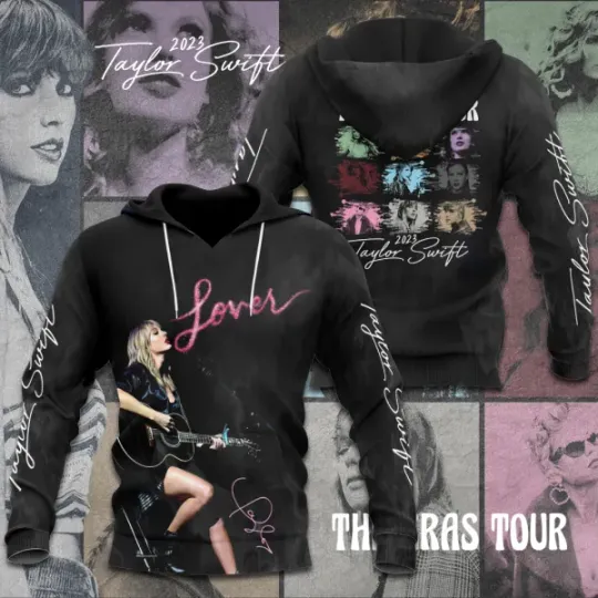 Discover Taylor The Eras Tour 2023 3D Hoodie