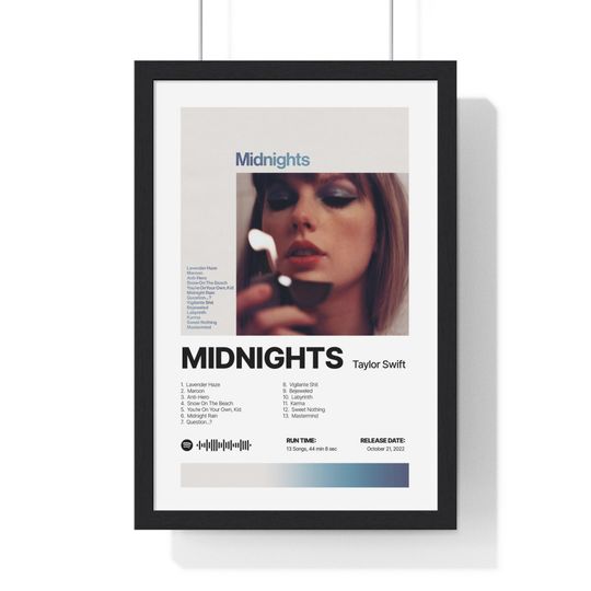 Discover Midnights Taylor Album Music Poster