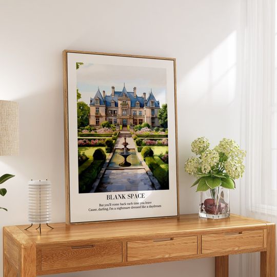 Discover Blank Space Taylor Aesthetic Poster