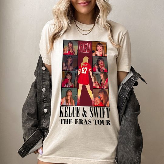 Discover Taylor Shirt, Kelce Swift Shirt