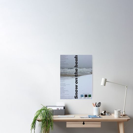 Discover Taylor Snow on the Beach Aesthetic Poster