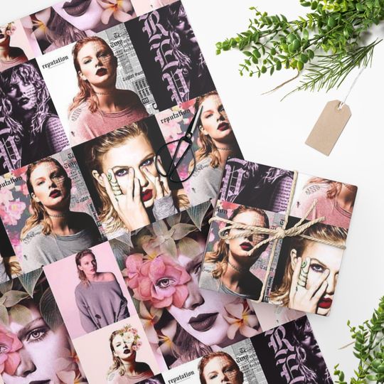 Discover Taylor Reputation Wrapping Paper, Taylor Gift Wrap, Wrapping Paper