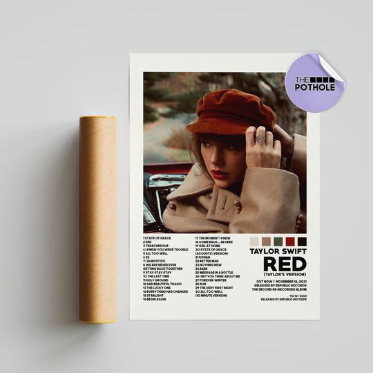 Discover Taylor Posters / Red Version Poster / Album Cover Poster